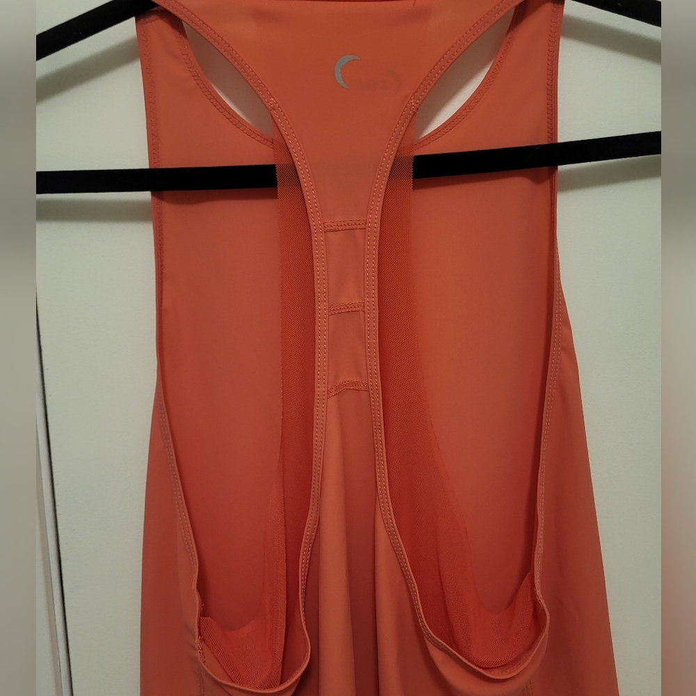 Zyia Double Racer Tank Coral Size Small - Picture 8 of 10